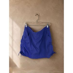 Columbia Purple Ruched Drawstring Skort Sz XL Tennis Pickleball